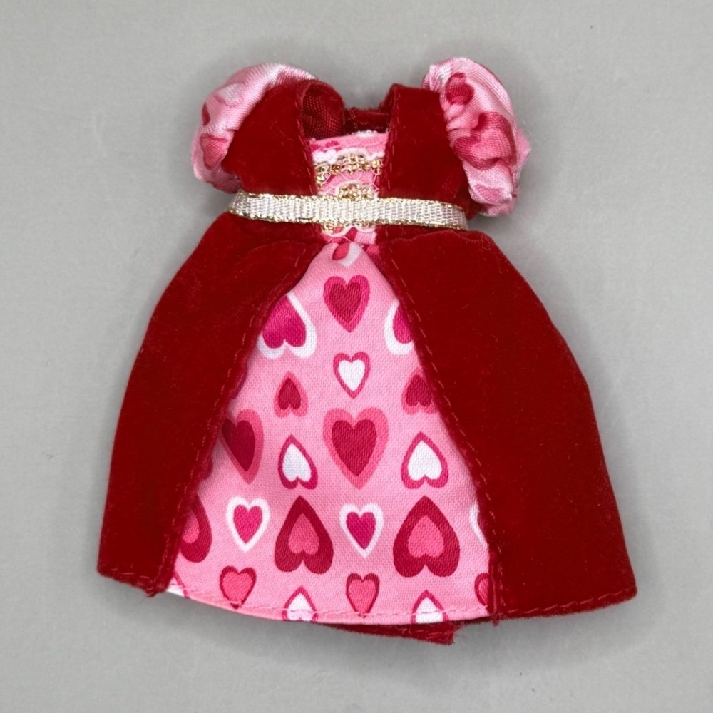 Mattel Kelly Sister Barbie My Lil Valentine Doll Outfit Red Velvet Heart Dress